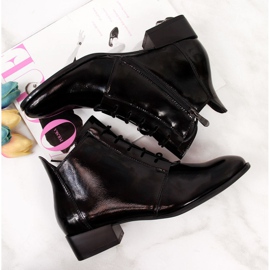 Saappaat eristämätön lakattu Potocki W WOL33A musta 1