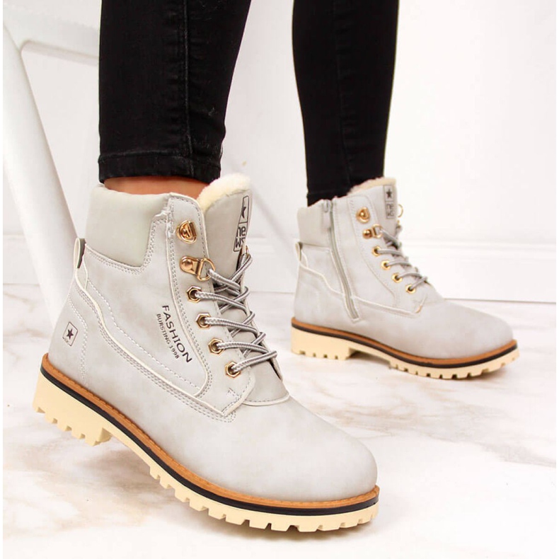 Naisten eristetyt saappaat Uutiset W EVE249B harmaa 1