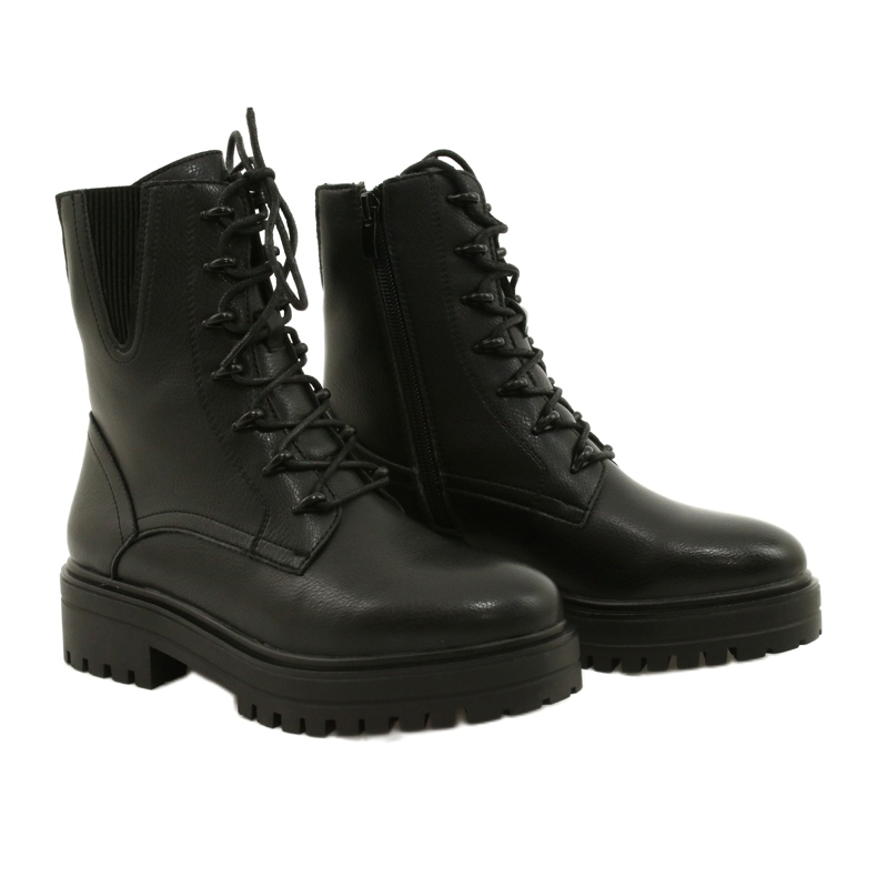 Saappaat Nahka Sergio Leone TR756 Laced Musta 3