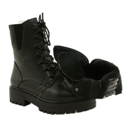 Saappaat Nahka Sergio Leone TR756 Laced Musta 4