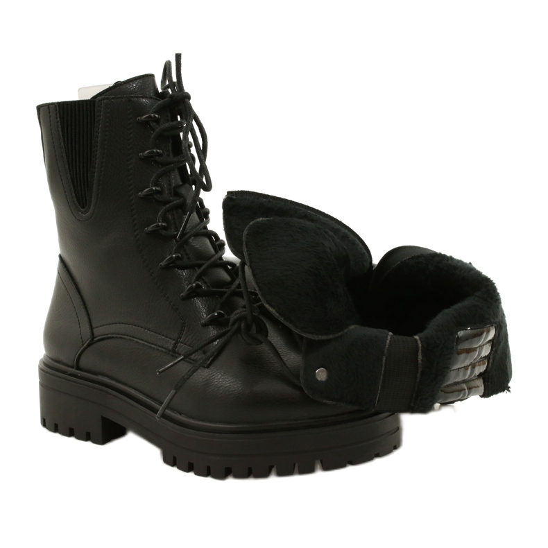 Saappaat Nahka Sergio Leone TR756 Laced Musta 4