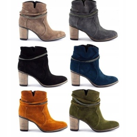 Olivier Naisten eristetyt saappaat harmaalla ketjulla 2