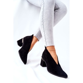 Nahkakengät korkokenkällä Laura Messi musta 2344 2