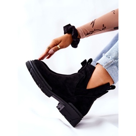 POTOCKI Mustat Corano -saappaat, joissa on leikattu vetoketju 2