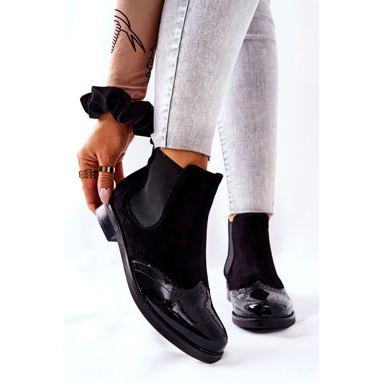 Nahkasaappaat Laura Messi Musta 2096 1