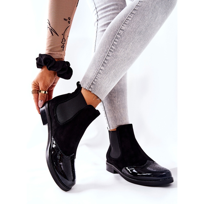 Nahkasaappaat Laura Messi Musta 2096 2