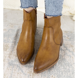 Naisten kamelisaappaat, Hortense -cowboy -saappaat ruskea 1