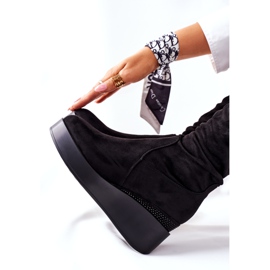 Mokkanahkaiset kiilakengät S.Barski Musta Celina 1