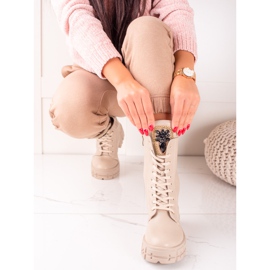 Seastar Korkeat työntekijät kiteillä beige 2