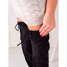 Seastar Korkeat mokkanahkaiset reisisaappaat musta 1