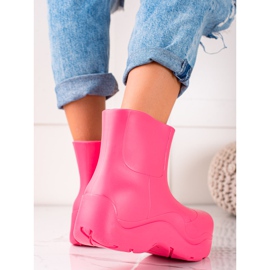 TRENDI Galoshit muotialustalla vaaleanpunainen 1