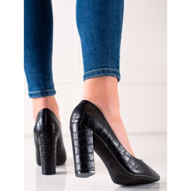 Sweet Shoes Mustat pumput Eco -nahalla 2