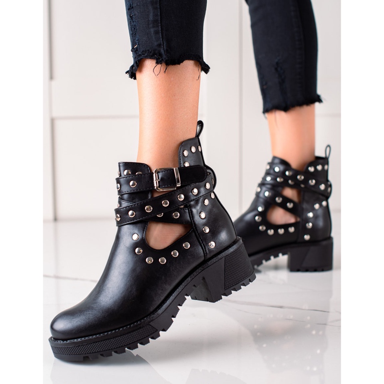 Bestelle Muodikkaita työntekijöitä tekojalokivillä musta 1