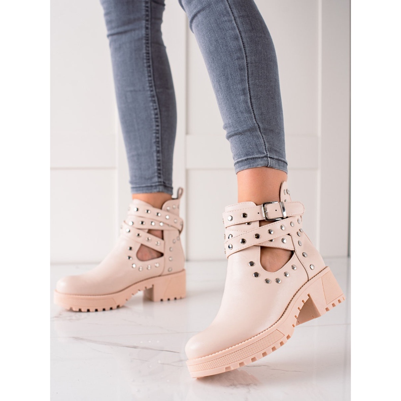 Bestelle Muodikkaita työntekijöitä tekojalokivillä beige 2