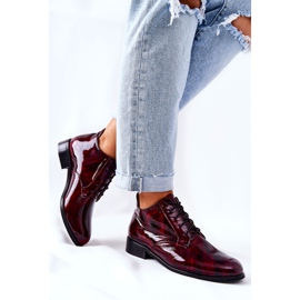 PA2 Korkeakorkoiset nahkakengät, Burgundinmusta Maniz klaretti 1