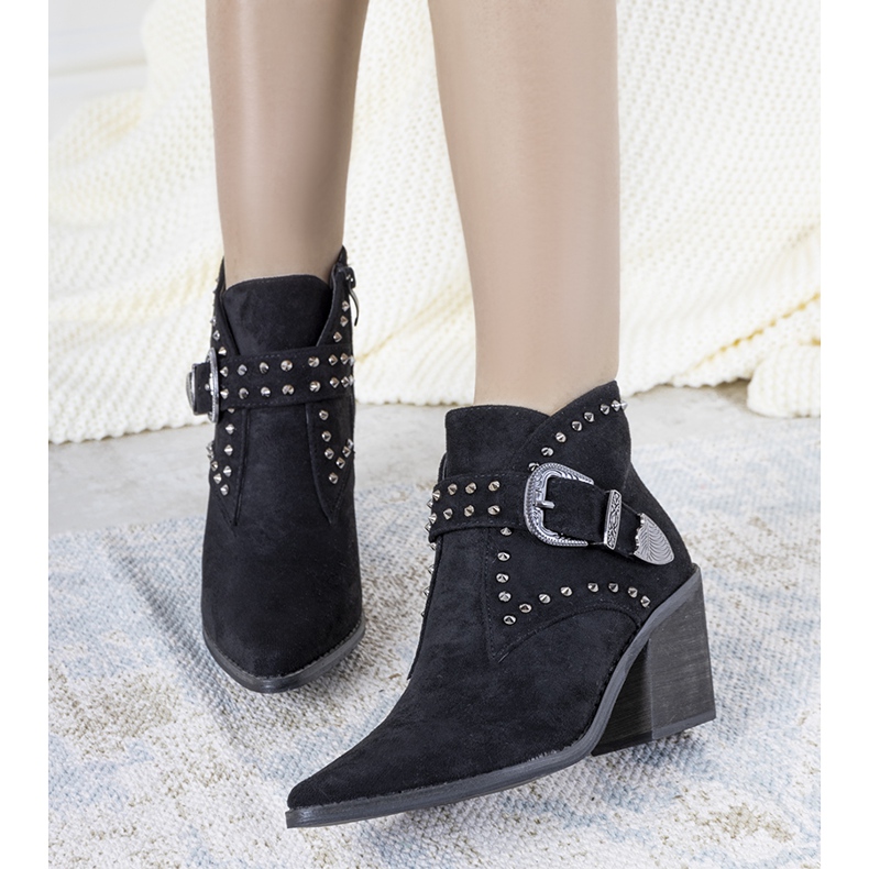 Mustat Hughes -cowboy -saappaat 1