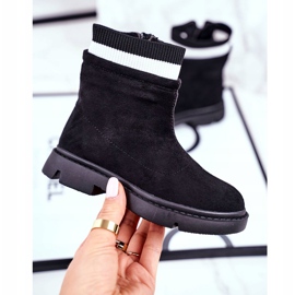 Apawwa Lasten mustat lämpimät saappaat Pinko 1