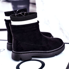 Apawwa Lasten mustat lämpimät saappaat Pinko 3