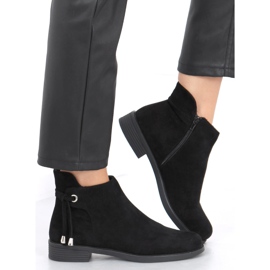 BM Mustat naisten litteät saappaat MR-10 Musta 1