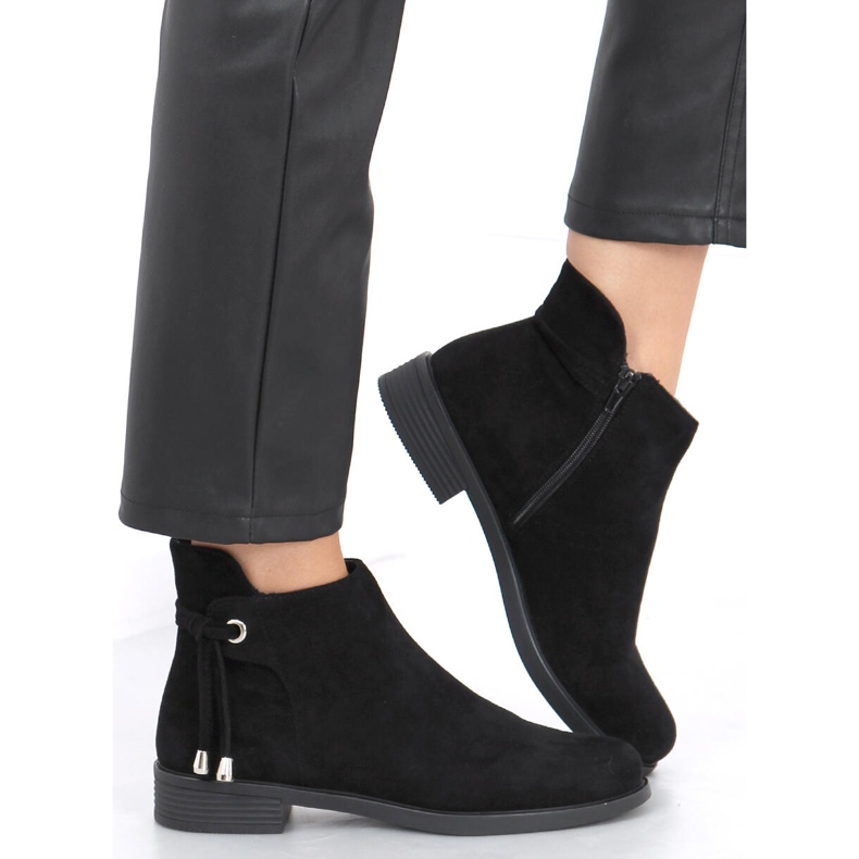 BM Mustat naisten litteät saappaat MR-10 Musta 1