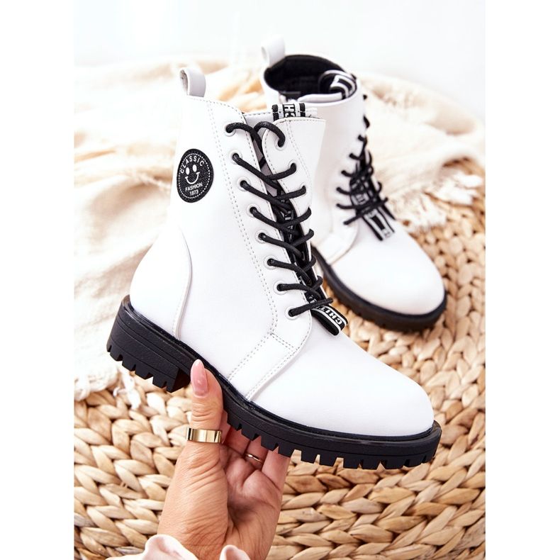 PE1 Lasten lämpimät saappaat Työntekijät Valkoinen Rosalie 1