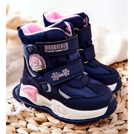 PJ2 Lasten lämpimät lumikengät Navy Blue Nemi Boots tummansininen 1