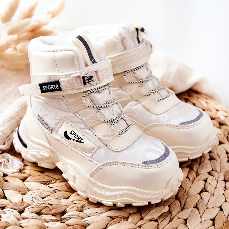 PJ2 Lämpimät lumisaappaat Saappaat Vaaleanbeige Erila 1