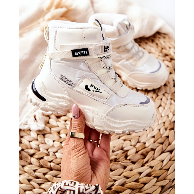 PJ2 Lämpimät lumisaappaat Saappaat Vaaleanbeige Erila 2