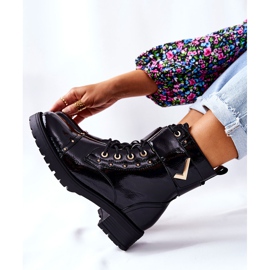 PG1 Lämpimät lakatut mustat Colira -saappaat 2