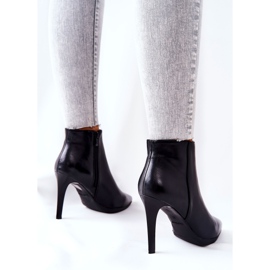 Naisten saappaat korkokenkiä Sergio Leone BT501 musta 1