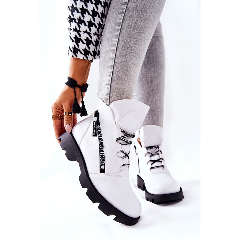 Saappaat lämmitetty turkis Sergio Leone valkoinen TR740 1