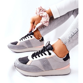 Urheilukengät Memory Foam Big Star II274398 Harmaa-Musta 2