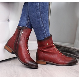 Saappaat koristeilla Jezzi W JEZ52C punainen musta 1