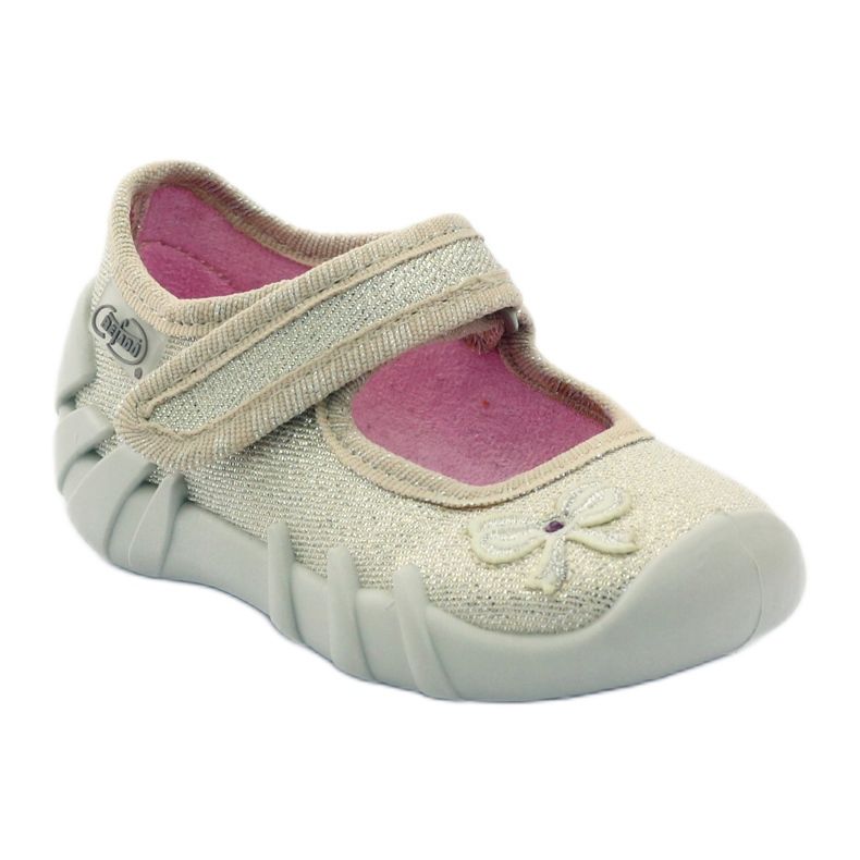 Tyttöjen tossut Golden Befado rusetti kultainen 1