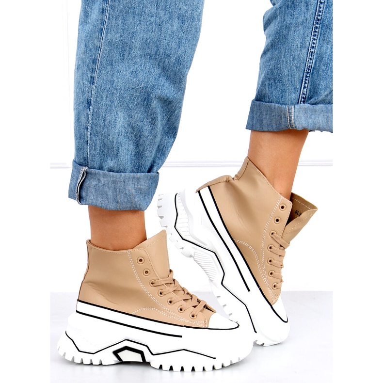 Corbel Khaki -pohjaiset lenkkarit beige 1