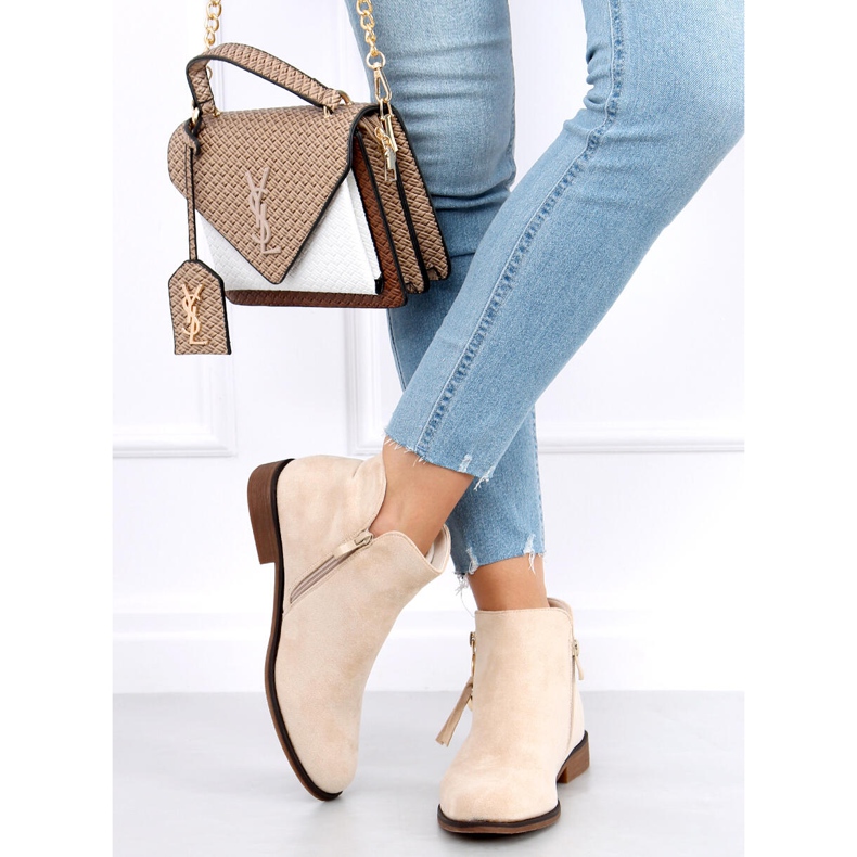 Naisten Chelsea -saappaat Viki Beige 1