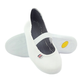 Naisten valkoiset lenkkarit Befado 493Q003 valkoinen 3