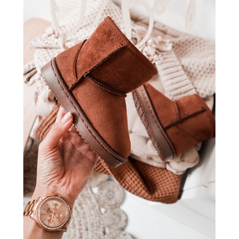 Lasten lämpimät saappaat Lumisaappaat Ruskea 2