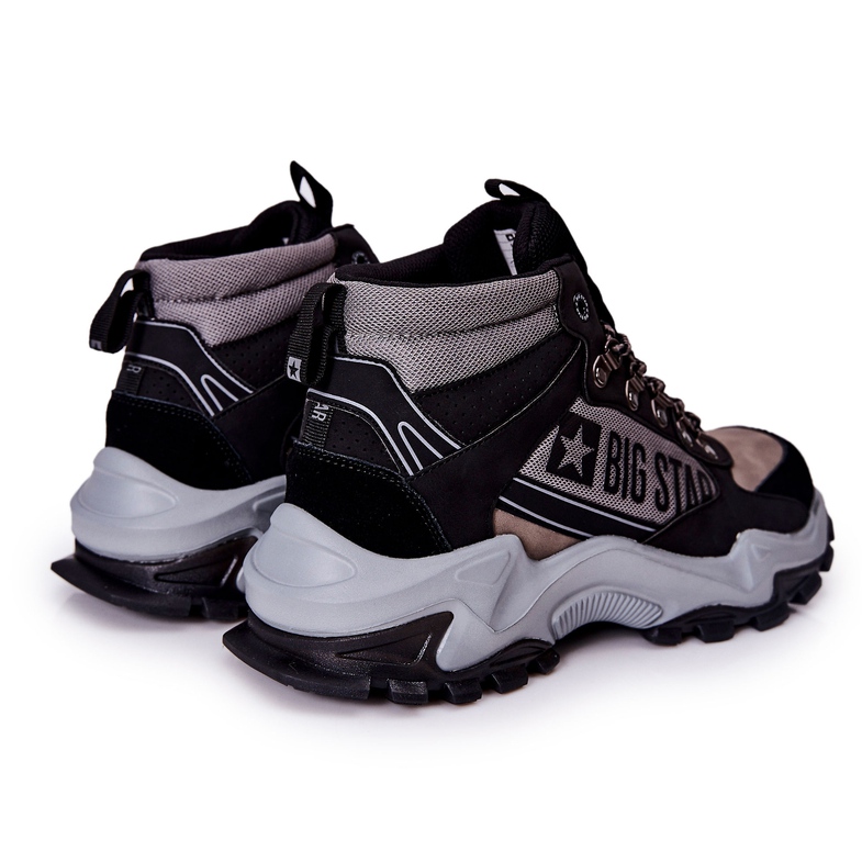 Miesten vaelluskengät Big Star II174203 Musta-Harmaa beige 2