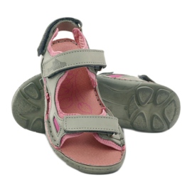 Tyttöjen sandaalit Ren But ashen-pinkki harmaa 2