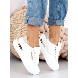 Idda Gold naisten lenkkarit valkoinen 1