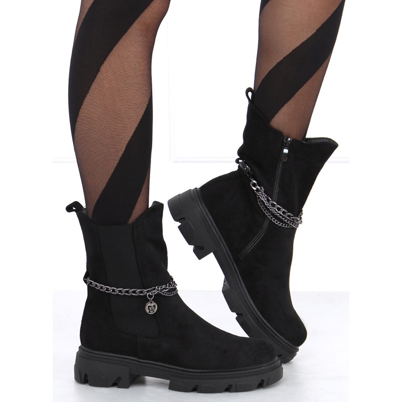 Chelsea -saappaat, joissa yläosa Hilde Black musta 1