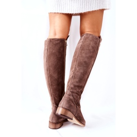 Lewski Shoes Mokkanahkaiset saappaat Earth Velour 2840 beige 4