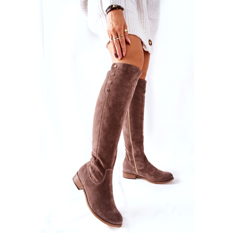 Lewski Shoes Mokkanahkaiset saappaat Earth Velour 2840 beige 5