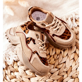 FR1 Lasten urheilukengät Tennarit Beige-Ruskea Nila 1