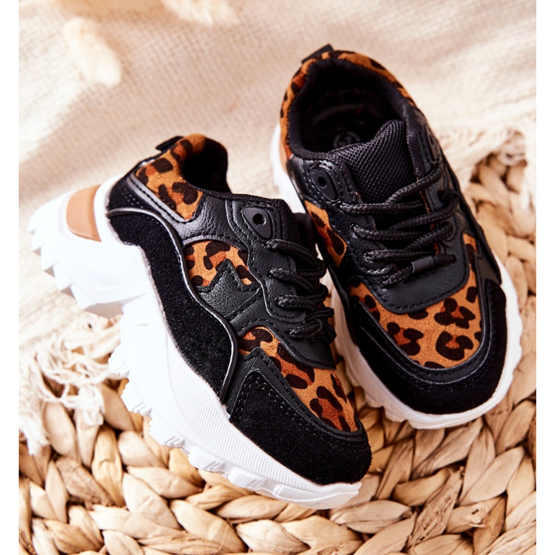 FR1 Lasten urheilukengät Tennarit ruskea ja musta Nila valkoinen 1