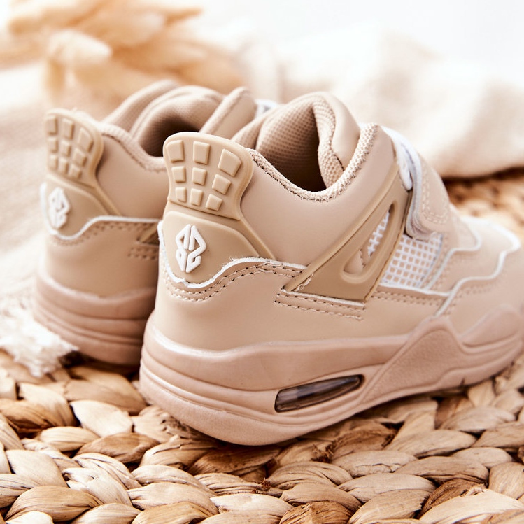 FR1 Lasten nahkaiset urheilukengät Beige Marisa valkoinen 1