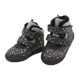 Vedenpitävät saappaat vaaleanpunaisella ruusulla TE-POR Mazurek 1360 harmaa 3