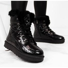 Eristetyt lumisaappaat Potocki W WOL27A musta 1