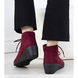 Maroon saappaat kiilalla Jessamine punainen 2